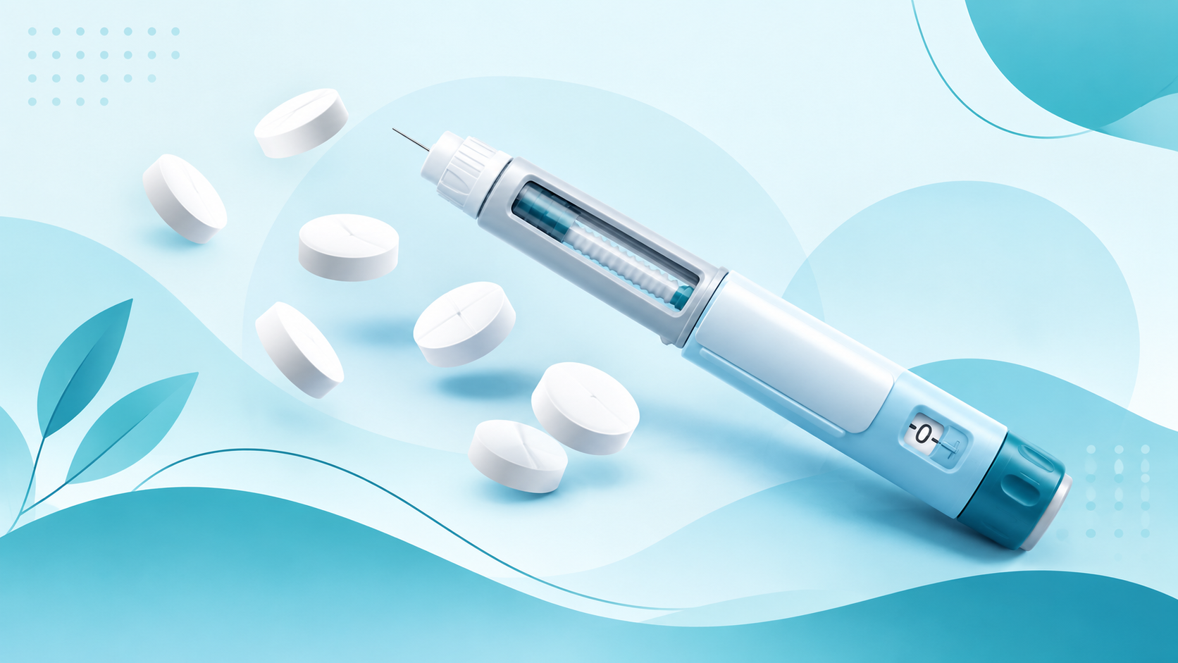 Wegovy pill vs injection comparison illustration